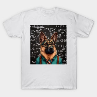 K9 German Shepherd Einstein Dog T-Shirt
